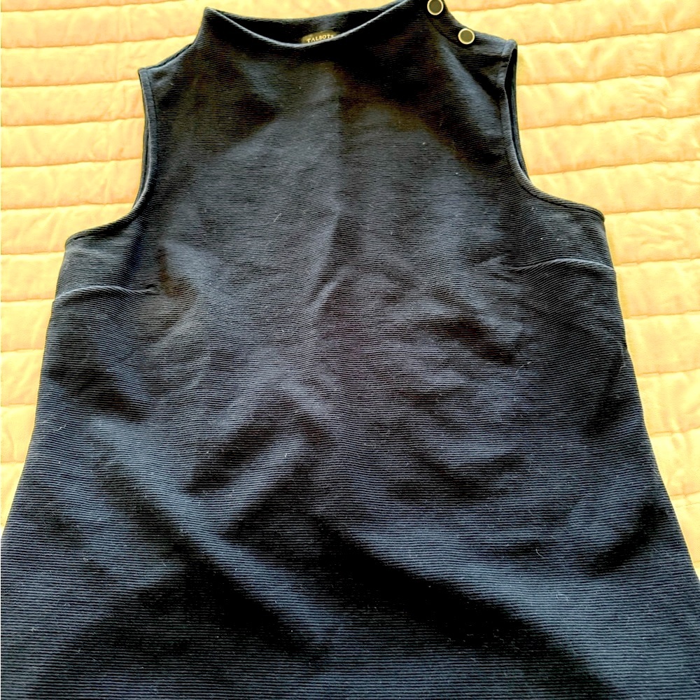 Talbot Elegant Navy Sleeveless Top